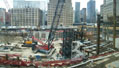 image of a construction site foundation in new york city