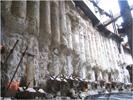 image of secant pile wall installation